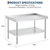 Grill Stand Table Stainless Steel NSF Certified 400 Lbs Capacity with Adjustable Legs - 2 of 4