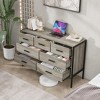 NicBex Modern Bedroom Dresser,Chest of Drawers with Wood Pattern, Dressers with Sturdy Steel Frame for Living Room,Dining Room,Hallway - 3 of 4