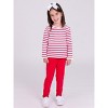 RuffleButts Toddler Girls Ruched Bow Leggings - 3 of 4