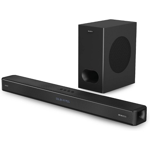 B.C. Aardrijkskunde Mam Majority Sierra 2.1.2 Dolby Atmos Soundbar With Wireless Subwoofer I 400w  Powerful Sound Bar | Home Theatre 3d Audio With Up-firing Atmos Speakers :  Target