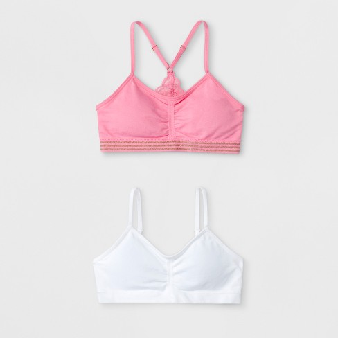 Maidenform Girls' 2pk Molded Triangle Pullover Comfort Bra : Target