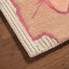NICOLE MILLER NEW YORK Flora Grandeur Bloom Handcrafted Area Rug, Natural Wool Rug - 2 of 4