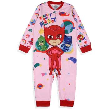 PJ Masks Toddler Girls' Gekko Catboy Owlette Protect Our Planet Pajama Pink