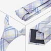 INSPIRE CHIC Plaid Woven Self-tied Striped Skinny Necktie 2.8" for College Graduation Campus 1 Pc - 3 of 4