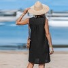 Women's Navy Crochet Sleeveless Cover-Up Dress for Beach Getaways -Cupshe - 4 of 4