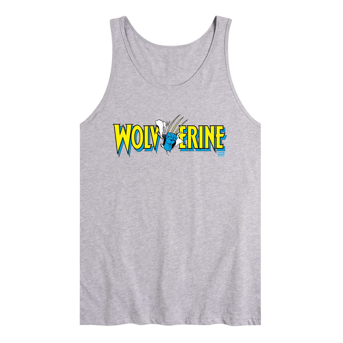 Men's - Marvel - Wolverine Claw Logo Horizontal Chest Graphic Tank Top