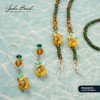 John Bead 5pcs 12x24mm Pineapple Fruit Ceramic Beads - 4 of 4