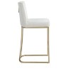 PAGED Bar Stools Set of 2, Modern Velvet Kitchen Stools with Sturdy Base, Upholstered Dining Chairs for Home Pub - 4 of 4