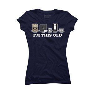 Junior's Design By Humans I'm This Old By KaratePanda T-Shirt - 1 of 3