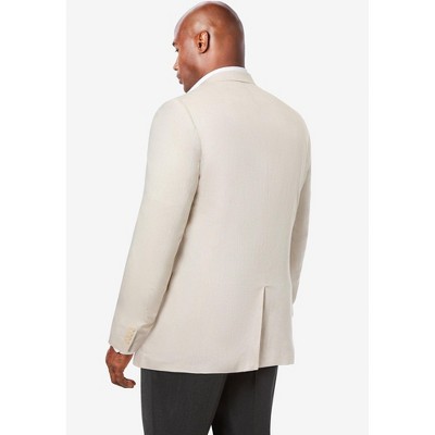 KingSize KS Island Linen Blend Two-Button Suit Jacket - 68, Natural — фото 2
