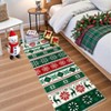 Christmas Washable Non Slip Area Rug Xmas Holiday Rug Soft Non Shedding Floor Covering Low Pile Thin Foldable Mat for Living Room Bedroom Kitchen - 4 of 4
