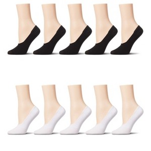 Memoi Women's 10 Pair Pack High Cut Sneaker Liners - 1 of 4