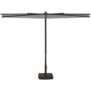 SimplyShade Amelia Modern Polyester Half Umbrella in Bronze/Stone - 1 of 2
