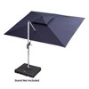 PURPLE LEAF 10' X 12' Patio Umbrella Outdoor Rectangle Umbrella Silvery Cantilever Outdoor Umbrella for Garden Deck Pool Patio - 2 of 4