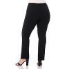 Rekucci Curvy Woman  Straight Leg Pants with Stretch Waist and Pockets - 3 of 3