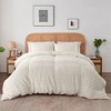 Peace Nest Linen Cotton Blend Duvet Cover Set, Durable, Breathable & Moisture-Wicking, 3 Piece Bedding Set with Pillow Shams - 3 of 4