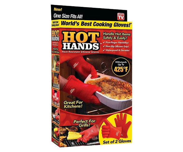 As Seen on TV&#174; Hot Hands Heat Safe Cooking Gloves - Red