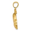 Black Bow Jewelry 14k Yellow Gold 2D Polished Stretching Cat Pendant - 2 of 4