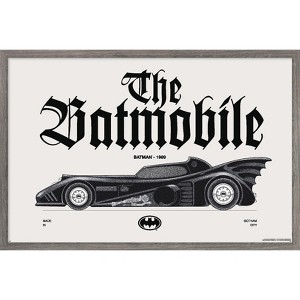 Trends International DC Comics Batman: 85th Anniversary - The Batmobile 1989 Framed Wall Poster Prints - 1 of 4