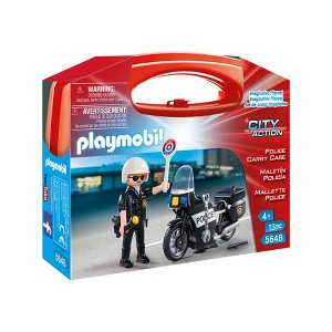 Playmobil City Action Police Carry Case 5648 Playset 13pc - 1 of 1