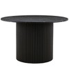 NicBex Wood Dining Table Farmhouse Round Kitchen Table Dining Table for 4 with Wood Strip Base for Kitchen and Dining Room - 2 of 4