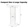 Coucheta Acrylic Podium Stand, 43"Tall Portable Transparent Church Pulpits with Storage Shelf, Clear Lectern with Wide Reading Platform - 2 of 4