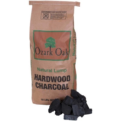 Ozark Oak Premium Natural Hardwood Lump Grill and Smoker Charcoal Briquettes, 10-Pound Bag