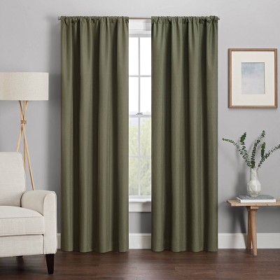 54"x42" Kendall Thermaback Blackout Curtain Panel Green - Eclipse