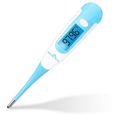 Easy@Home Digital Basal Thermometer with Blue Backlight LCD Display,  1/100th Degree High Precision and Memory Recall, NOT Bluetooth Enabled,  Upgraded