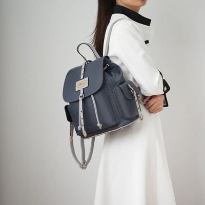 MKF Collection Paula Women's Backpack by Mia K- Baby Blue Navy — фото 4