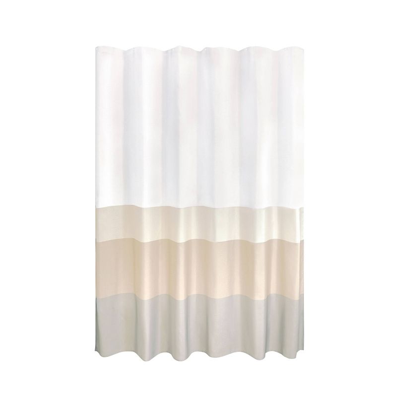 iDESIGN Gradient Striped Shower Curtain, 1 of 3