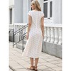 INSPIRE CHIC Women's Floral Square Neck Cap Sleeves Summer Casual A-Line Maxi Dresses - 3 of 4