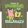 Boys' - SpongeBob Squarepants - Prone To Shenanigans And Malarkey Short Sleeve Graphic T-Shirt - 2 of 4