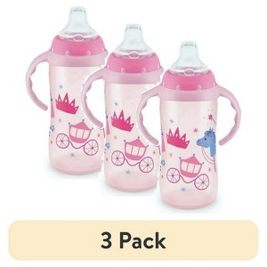 LunaLulinlk (3 pack) Learner Cup, 10 oz Soft Spout Sippy Cup, 1 Pack, Girl - 1 of 4