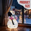 SEVOBAL 3' Snowman Holding Spade Christmas Decorations Holiday Decor for Xmas Outdoor Indoor Decor Lighted Holiday Displays, White, 19.7"*14.2"*35.4" - 4 of 4