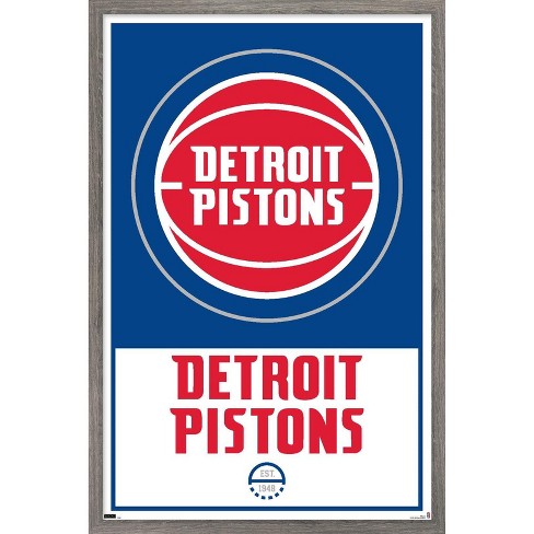 Trends International NBA Detroit Pistons - Logo 21 Framed Wall Poster Prints - image 1 of 4