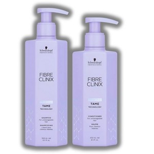 Schwarzkopf Fibre Clinix Tame Shampoo (10oz) & Conditioner Duo (8oz) | Repairs hair bonds & Seals split ends for Soft Shiny Locks - 1 of 3