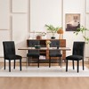 FERPIT Faux Leather Tufted Upholstered Dining Chairs Set of 2 - 4 of 4