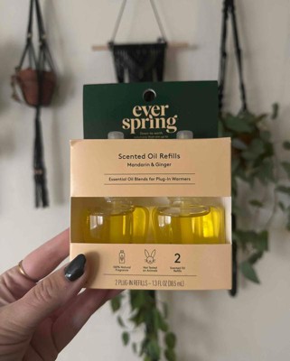 Scented Oil Refill Air Freshener - Mandarin & Ginger - 1.3 Fl Oz/2pk -  Everspring™ : Target