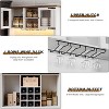 Farmhouse 72'' Coffee Bar Cabinet with LED Light and Power Outlet, Kitchen Hutch with 3 Drawers and Wine Glass Rack, Sliding Barn Door Wine Cabinet - 2 of 4