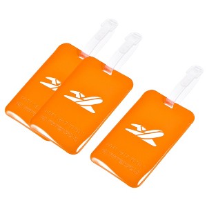 Unique Bargains Durable Lightweight Backpack Travel ID Luggage Tags 3 Pcs - 1 of 4