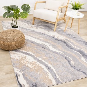 Rug Branch Contemporary Organic Taupe Indoor Area Rug - 1 of 4
