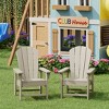 WestinTrends Malibu Kids Outdoor Adirondack Plastic Patio Chair (Set of 2) - 2 of 4