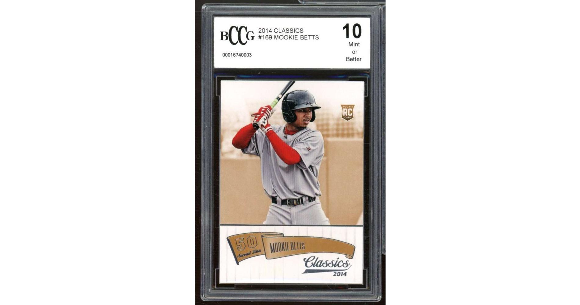 Mookie Betts Rookie Card 2014 Classics #169 BCCG 10 Mint+