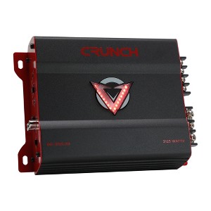 Crunch 3125W 2 Channel Subwoofer Car Audio Amplifier with Adjustable Crossovers, Bass Knob & Remote, LED VU-Meter, QTD Cooling and PWM Power Supply - 1 of 4