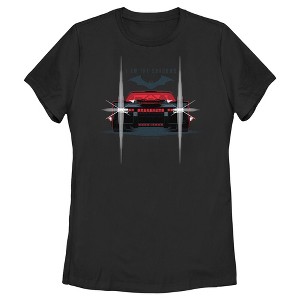 Women's The Batman Batmobile Headlights I Am The Shadows T-Shirt - 1 of 4