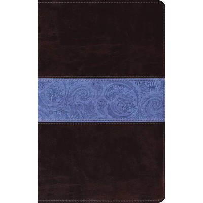 Thinline Bible-ESV-Paisley Band Design - (Leather Bound)