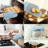 REGALWOVEN Soft Oven Mitts, Heat-Resistant Cooking Gloves, Thick Cotton Lining, Gripping for Baking, Grilling, 2Pcs Kitchen Mitts - 2 of 4
