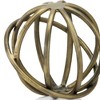 HomeRoots 7" Bronze Cast Iron Decorative Orb Tabletop Sculpture - 4 of 4