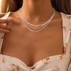 HTUTWOO Herringbone Necklace for Women,Dainty Gold Necklace,14k Gold Plated Snake, Simple Gold Layered Necklaces,Gold Jewelry Gift for Women - 4 of 4
